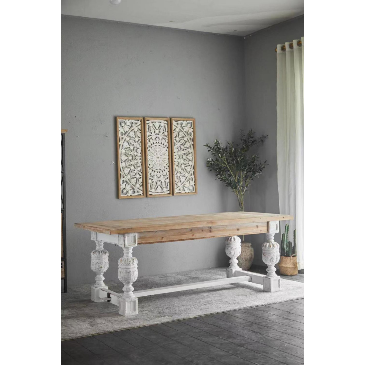 Table Basse Bois Blanc 200x90x78cm