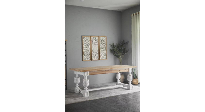 Table Basse Bois Blanc 200x90x78cm