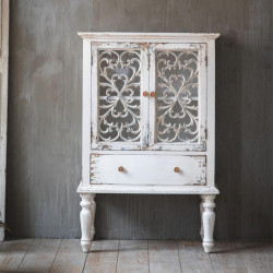 Buffet 1 Tiroir Bois Blanc 71.5x40x111cm