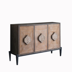 Buffet Bois Marron 133.5x40x87.5cm