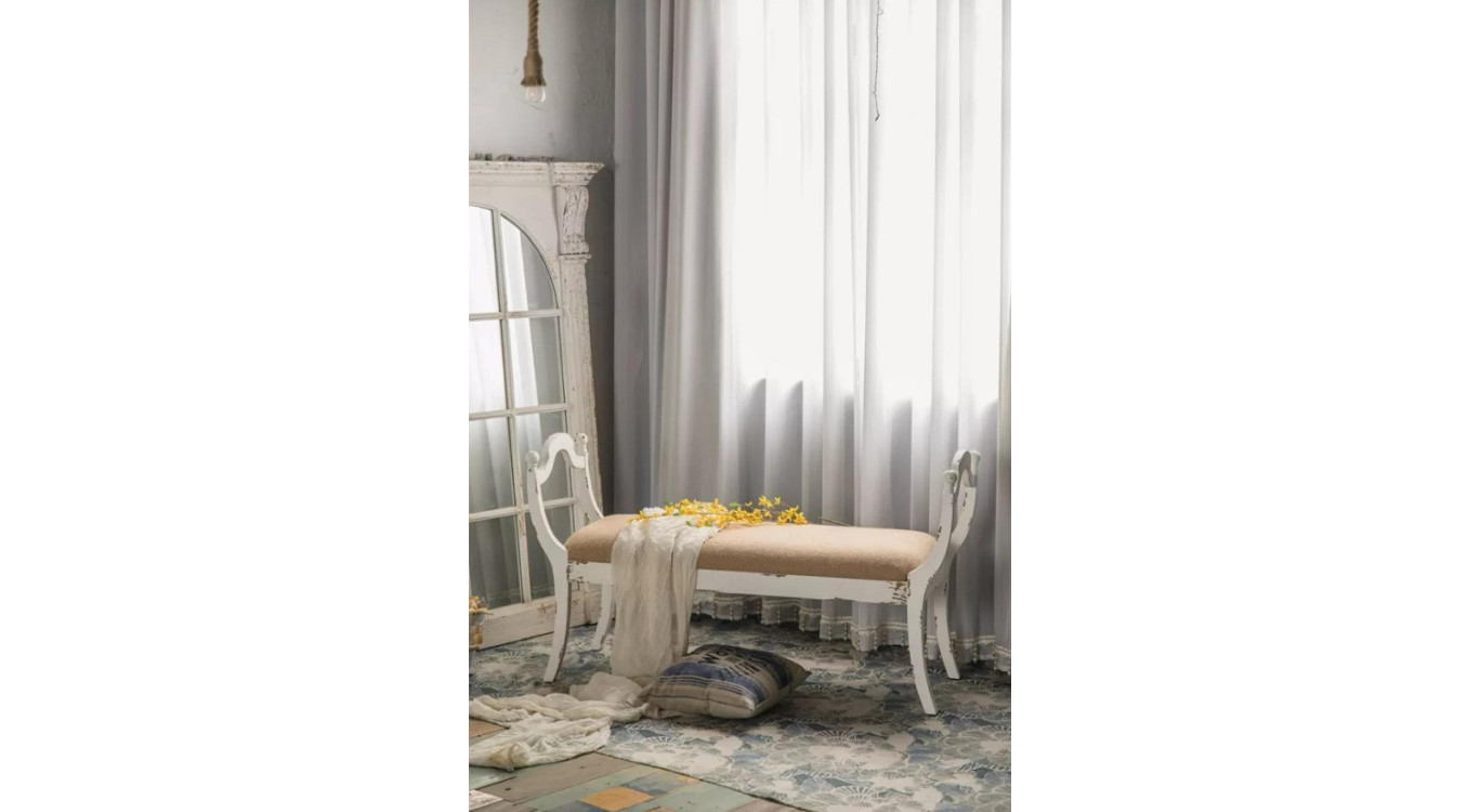 Banc Bois Blanc 139x45.5x78cm