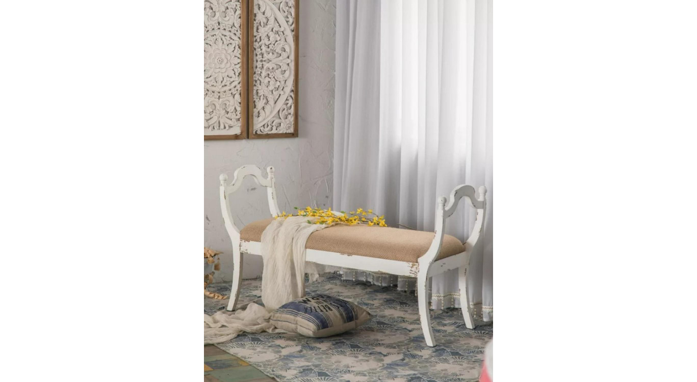 Banc Bois Blanc 139x45.5x78cm