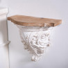 Etagère Bois Blanc 30x16.5x27.5cm