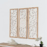 Triptyque Bois Blanc 93.3x3x93.5cm