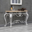 White Wood Console 138x39x77cm