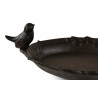 Abreuvoir Oiseau sur Pied Fonte Fonte Marron 28.5x19x40cm