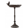 Abreuvoir Oiseau sur Pied Fonte Fonte Marron 28.5x19x40cm