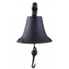 Cloche Fonte Marron 30.5x16.5x23cm