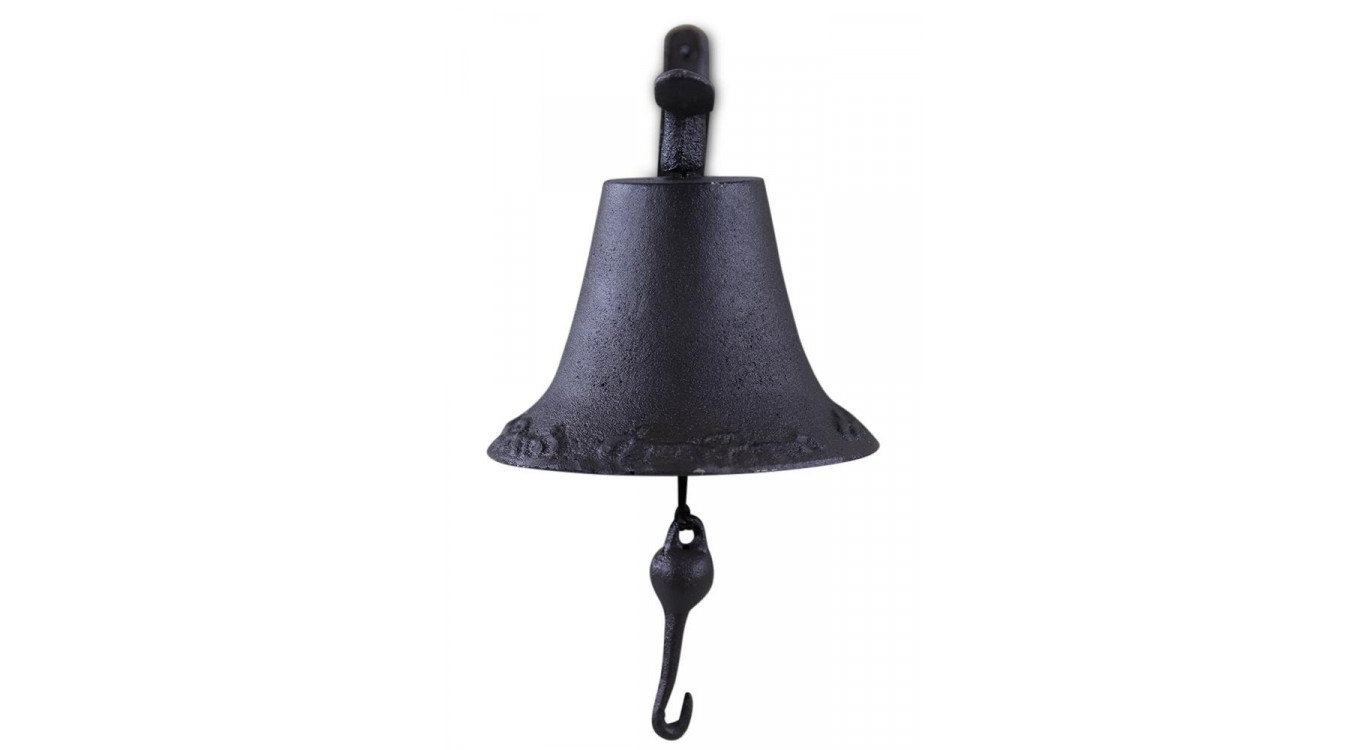 Cloche Fonte Marron 30.5x16.5x23cm