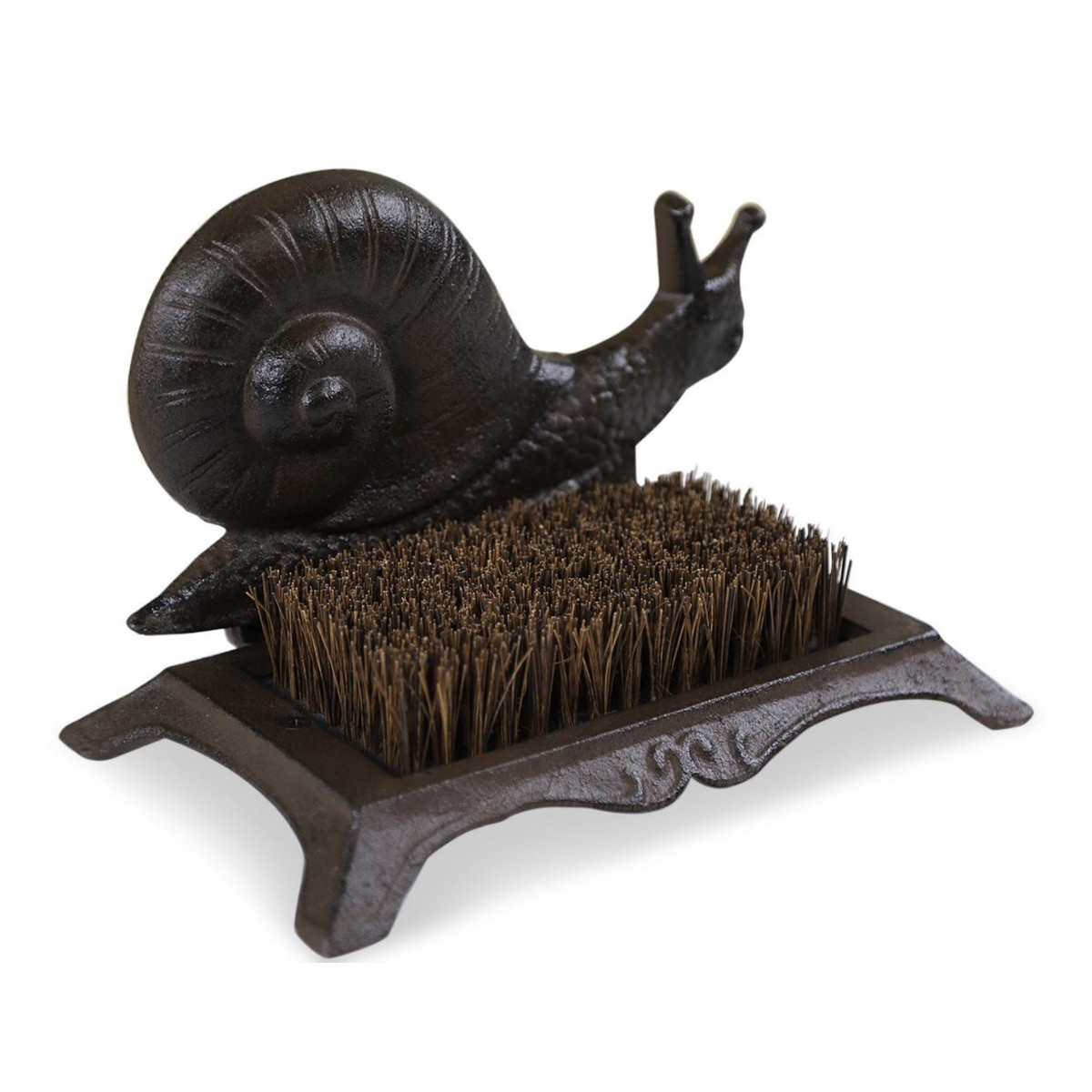 Gratte-Pied Fonte Marron 25x15.5x16.5cm