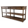 Console Drapier 2 Tiroirs Bois 190x54x87cm