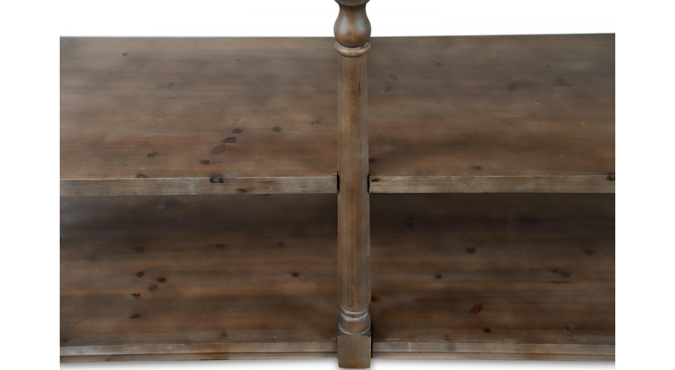 Console Drapier 2 Tiroirs Bois 190x54x87cm