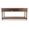 Console Drapier 4 Tiroirs Bois 183x50x87cm