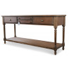 Console Drapier 4 Tiroirs Bois 183x50x87cm