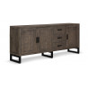 Brown Wooden Sideboard 200x45x85cm