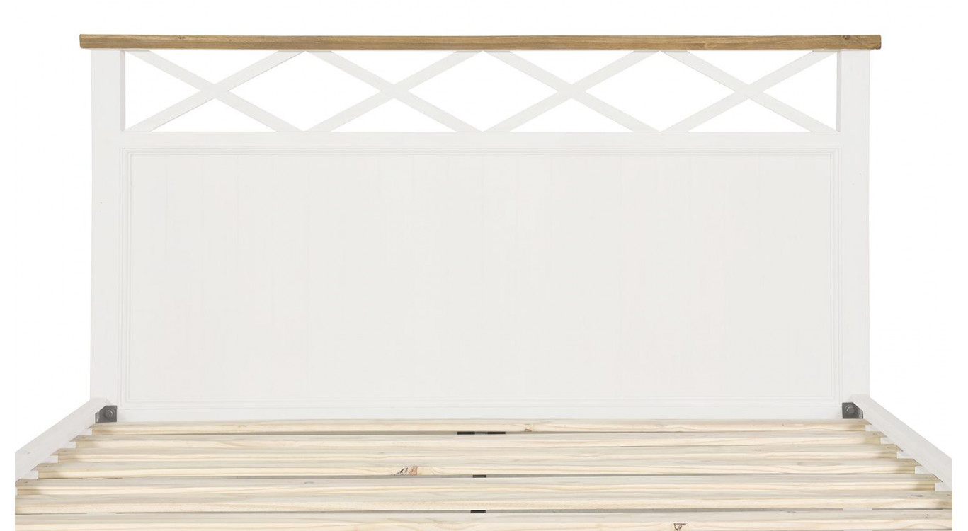 Holzbett Weiß 220 x 166 x 132cm