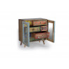 Buffet 7 Tiroirs Bois Multicolore 60x30x62cm