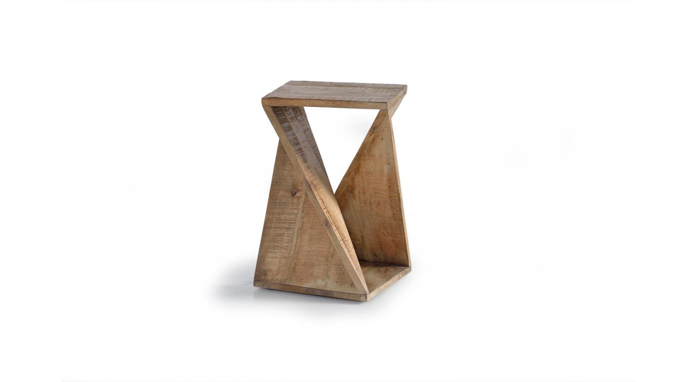 Hocker Holz Braun 35x35x57cm