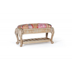 Banc Bois Marron 90x38x45cm