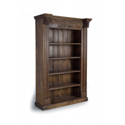 Bücherregal Holz Braun 142x56x222cm