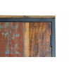 Armoire Bois, Métal Marron 80x40x202cm