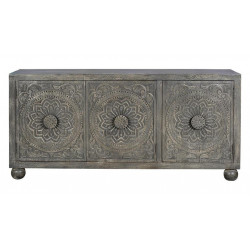 Sideboard Holz Grau 172x43x82cm