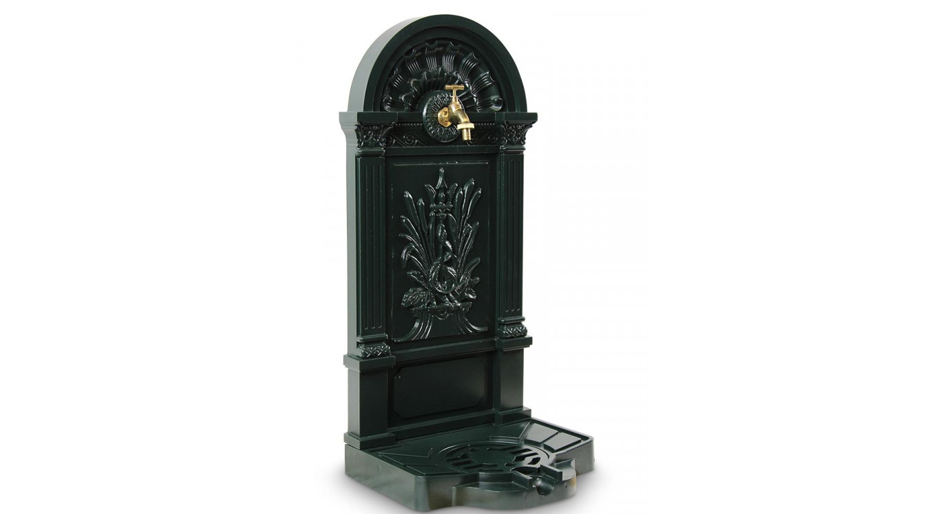 Fontaine de Jardin Aluminium Vert 39x33x73cm