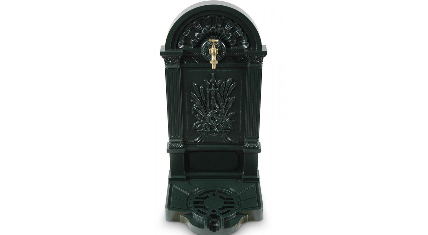 Fontaine de Jardin Aluminium Vert 39x33x83cm