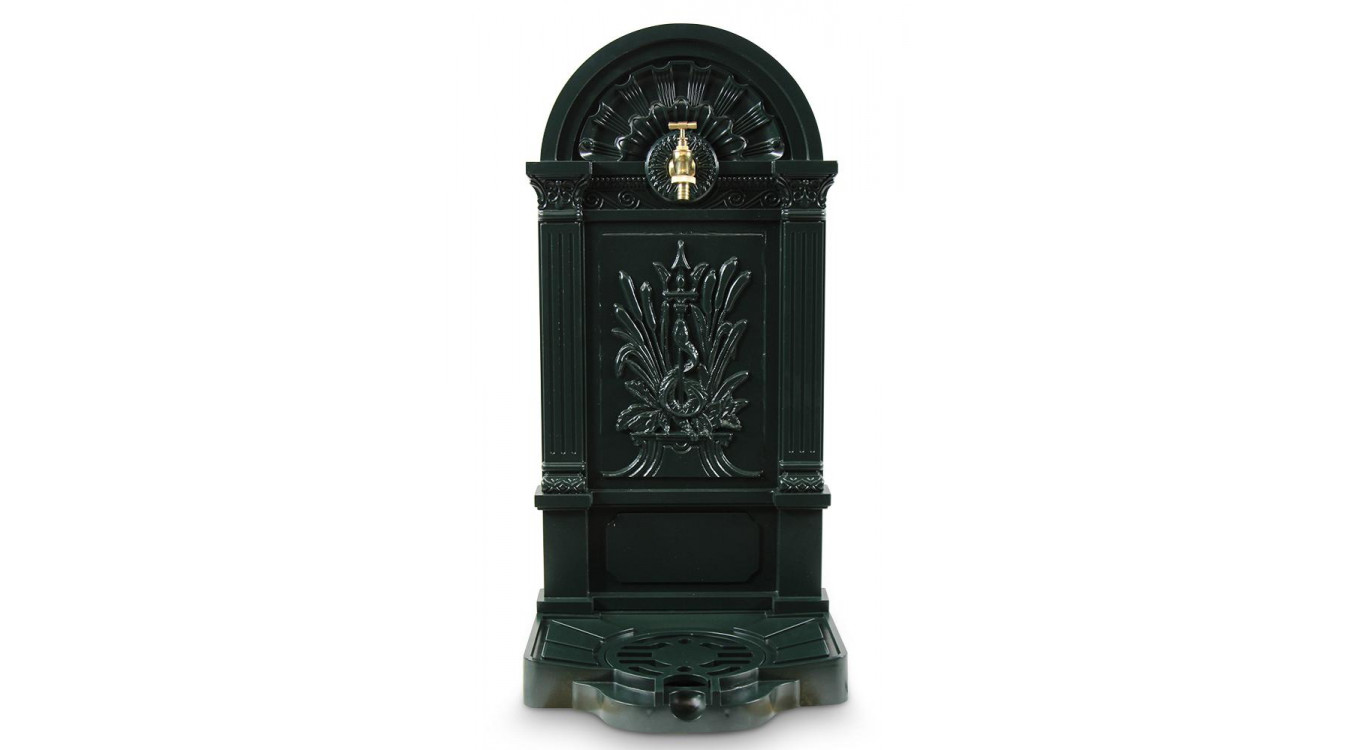 Fontaine de Jardin Aluminium Vert 39x33x83cm