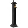 Gartenbrunnen Metall Grau 17.5x17.5x71cm