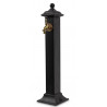 Gartenbrunnen Metall Grau 17.5x17.5x71cm