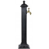 Gartenbrunnen Metall Grau 17.5x17.5x71cm