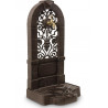 Fontaine de Jardin Fonte Marron 35.5x31x74.5cm