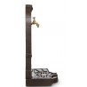 Fontaine de Jardin Fonte Marron 35.5x31x74.5cm