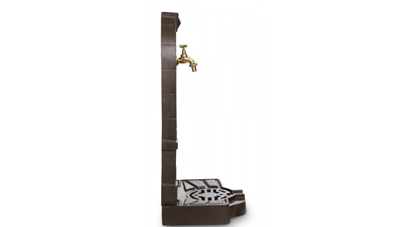 Fontaine de Jardin Fonte Marron 35.5x31x74.5cm