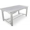 Table Bois Cerusé Blanc 180x90.5x81.5cm