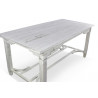 Table Bois Cerusé Blanc 180x90.5x81.5cm