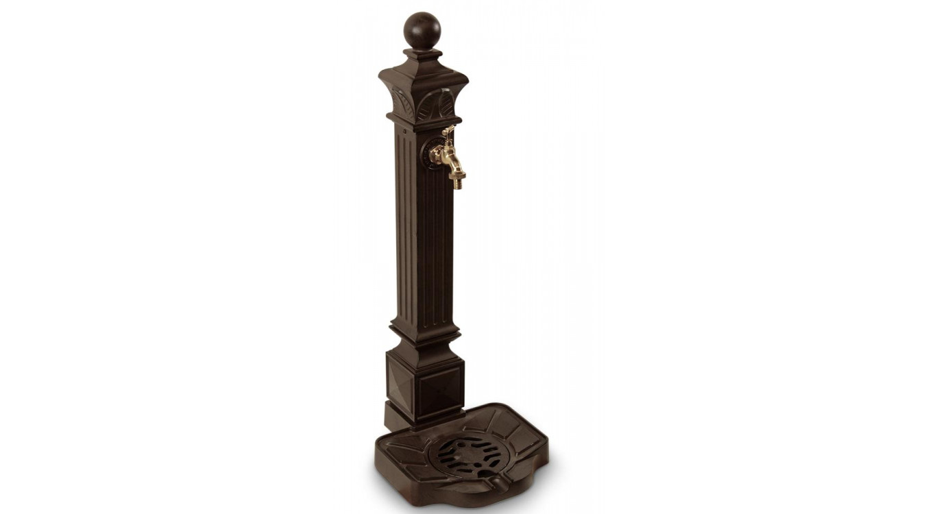 Fontaine de Jardin Aluminium Marron 29x33x81cm