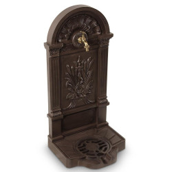 Fontaine de Jardin Aluminium Marron 39x33x73cm