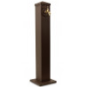 Fontaine de Jardin Aluminium Marron 22.5x22.5x91cm