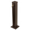 Fontaine de Jardin Aluminium Marron 22.5x22.5x91cm