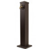 Fontaine de Jardin Aluminium Marron 22.5x22.5x91cm