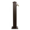 Fontaine de Jardin Aluminium Marron 22.5x22.5x91cm