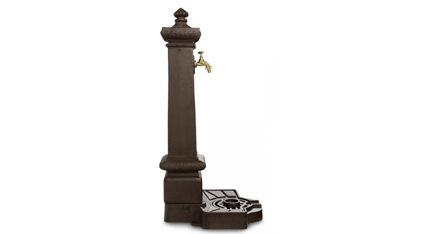 Gartenbrunnen Aluminium Braun 38x47x99cm