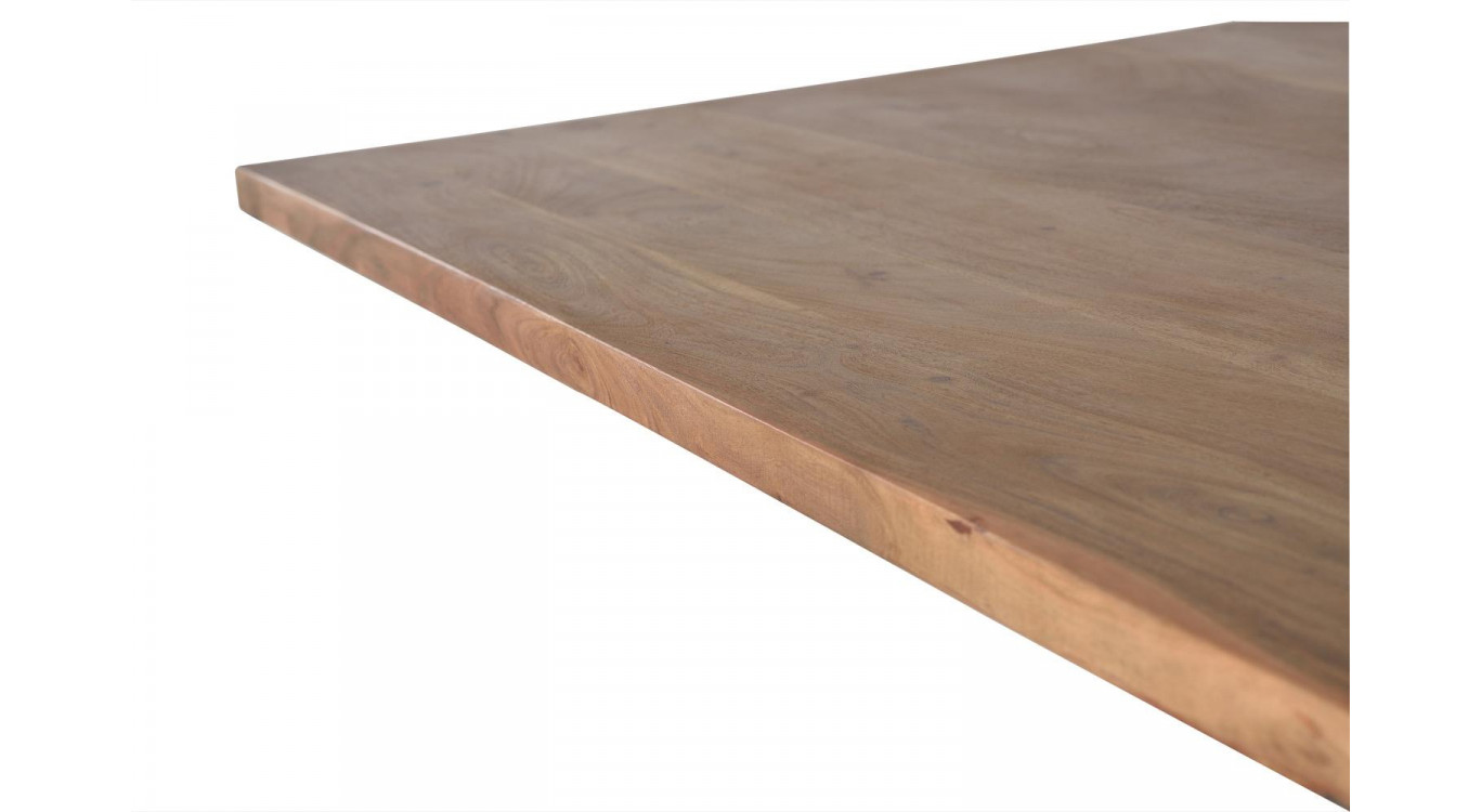 Table à Manger Bois, Métal Marron 200x100x76cm