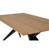 Table à Manger Bois, Métal Marron 180x90x76cm