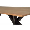 Table à Manger Bois, Métal Marron 180x90x76cm