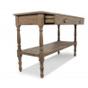 Meuble Console Drapier Bois 1 Tiroir 120x45x77cm