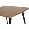 Table à Manger Bois, Métal Marron 100x100x76cm