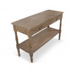 Meuble Console Drapier Bois 1 Tiroir 120x45x77cm